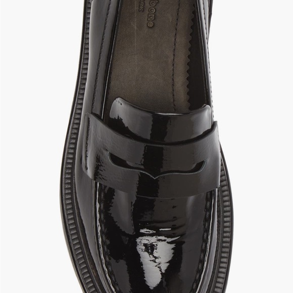 NWT rag & bone Glossy Black Loafers - Picture 5 of 6